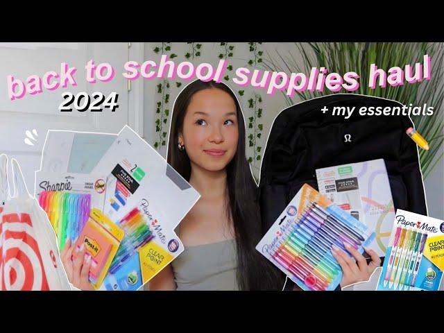 BACK TO SCHOOL SUPPLIES HAUL!!! *essentials for school* 2024 ️