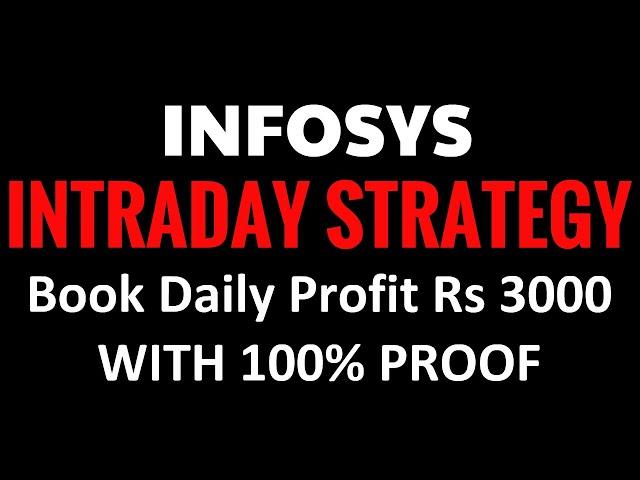 INTRADAY TRADING STRATEGY - 100% WORKING IN INFOSYS STOCK HINDI