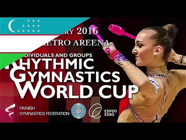 Anastasiya SERDYUKOVA Qualify Hoop Rhythmic Gymnastics World Cup 2016 Espoo