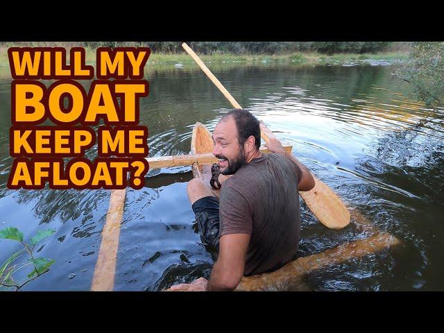 Dugout canoe water test and other creative projects - Off the grid living #44