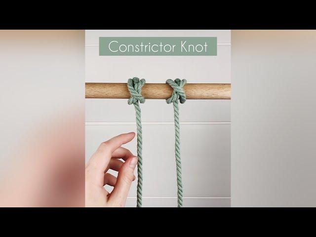 Constrictor Knot Tutorial | DIY MACRAME