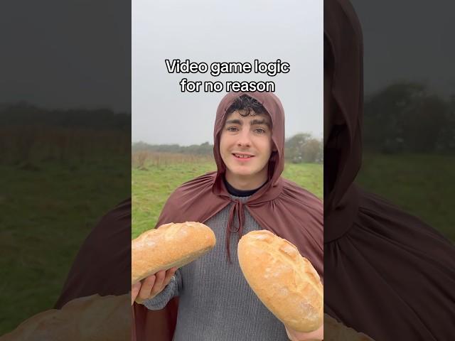 Video game logic for no reason  #comedy #videogames #skyrim #eldenring