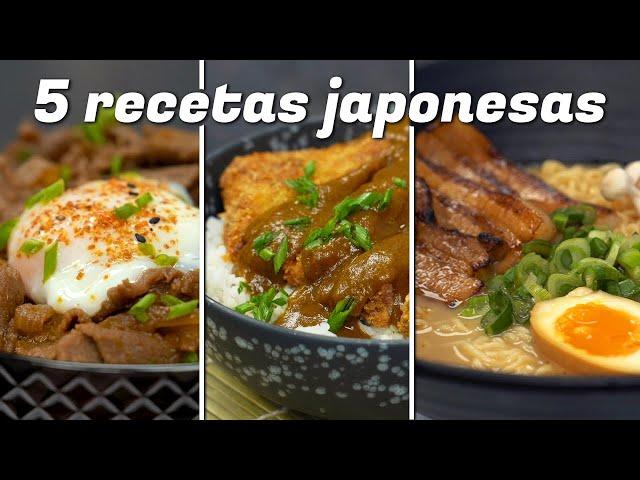 5 RECETAS de comida japonesa IMPRESCINDIBLES