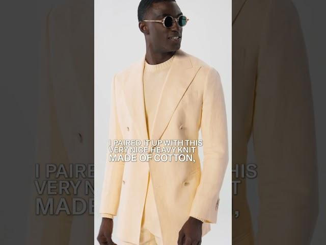 How To Style The Peach Suit