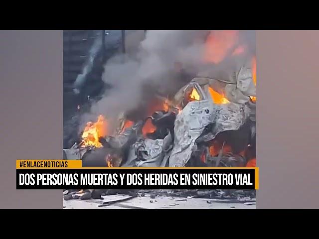 Dos personas muertas y otras dos más heridas en siniestro vial