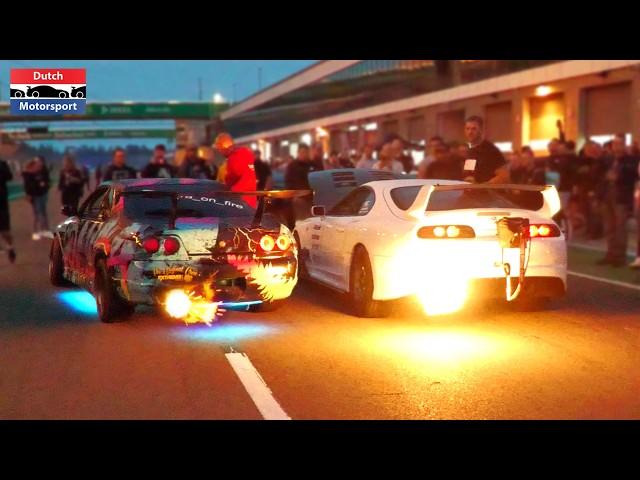 Mental JDM Rev Battle! - 3-Rotor Turbo RX7, 1000HP Supra, Skyline, 350Z,...