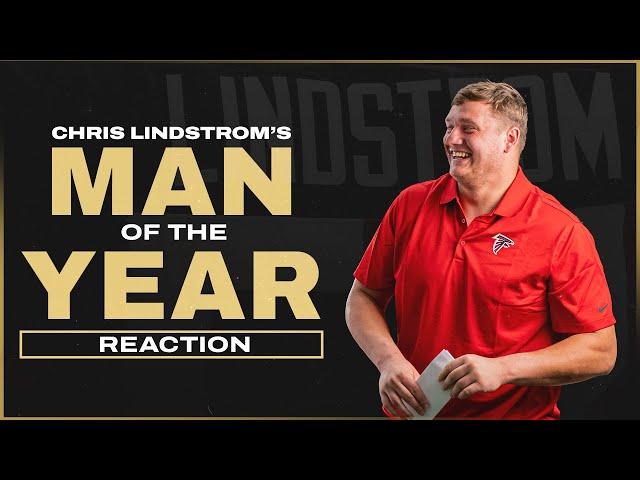 Chris Lindstrom is the 2022 Atlanta Falcons Walter Payton Man of the Year