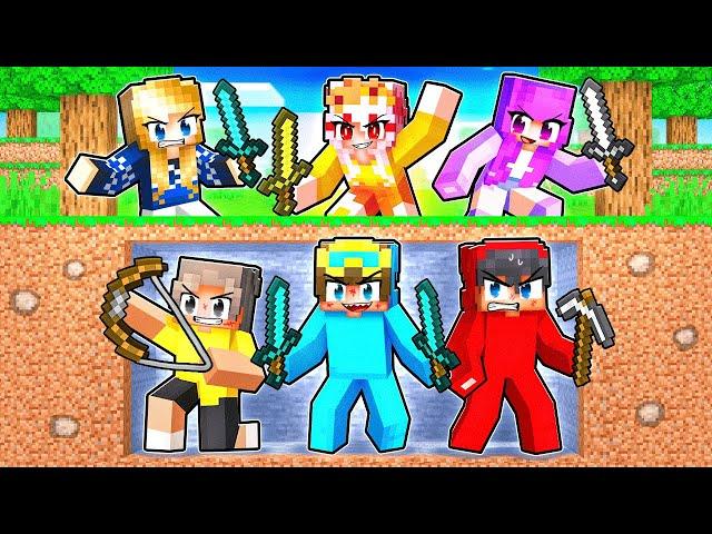 GIRL HUNTERS vs BOY SPEEDRUNNER GRAND FINALE in Minecraft!