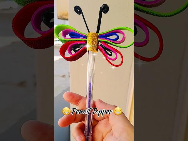 How to Make Pencil Topper|  #diy #artandcraft #trendingshorts #penciltopper #giftideas #craft #art