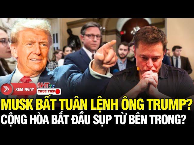 Nước Mỹ Rúng Động: Musk 'tấn công' bất ngờ sau lưng ông Trump – Nội bộ Cộng hòa tự phá nhau?
