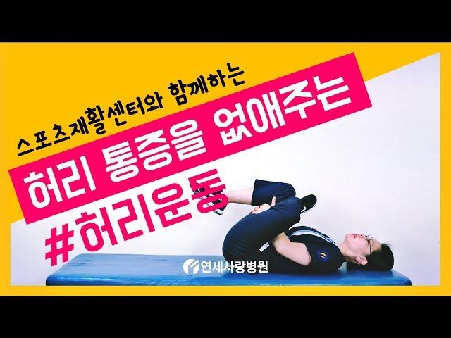 허리 통증을 없애주는 허리운동