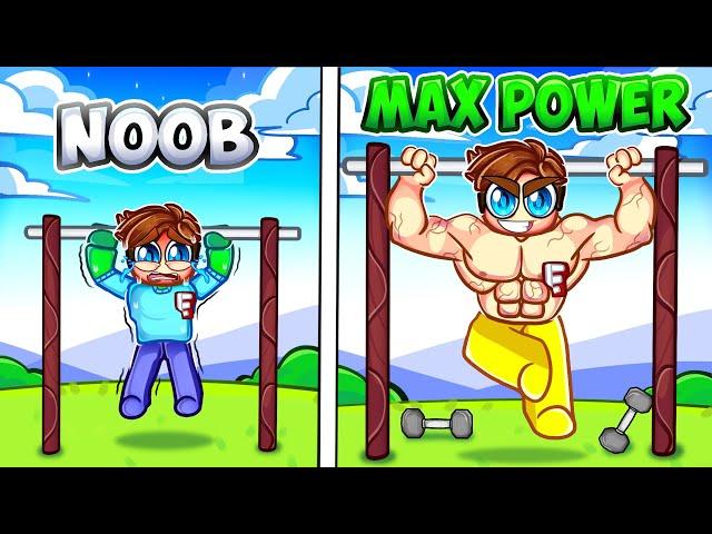 Upgrading NOOB to GOD in PULL UP SIMULATOR (roblox)