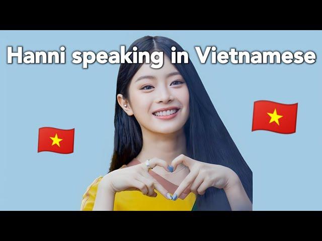 hanni speaking vietnamese