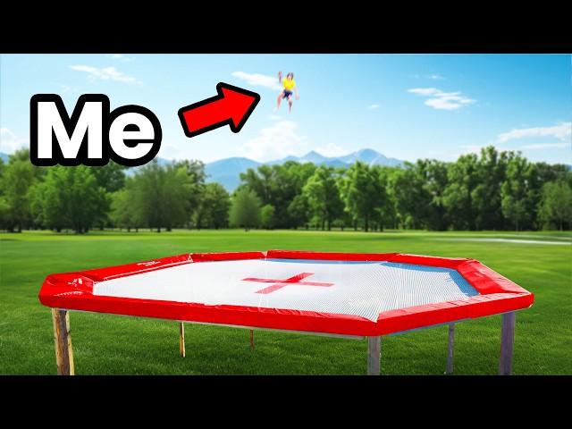 How High Can We Go on the Worlds BIGGEST Trampoline?