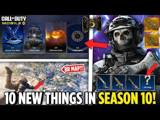 10 New Things In Season 10 + 5th Anniversary + Test Server + Series Armory & New BR Map! Codm