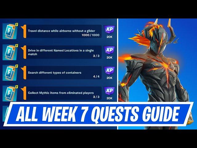 Fortnite Complete Week 7 Quests - How to EASILY Complete Week 7 Challenges in Chapter 5 Season 4