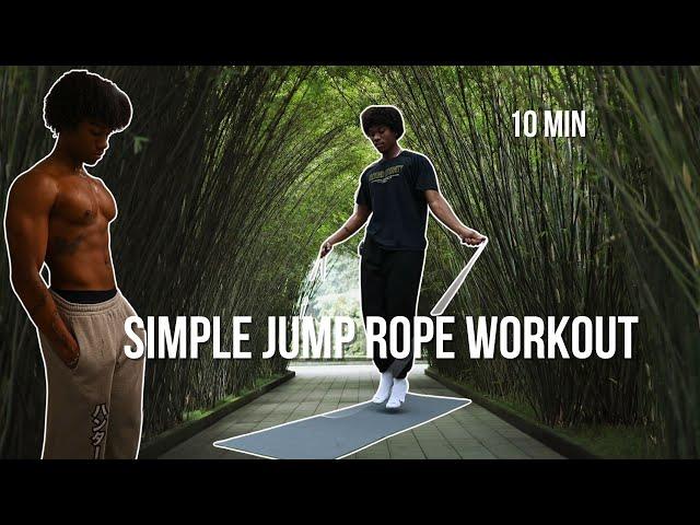 10 Minute Jump Rope HIIT Workout (Beginner)