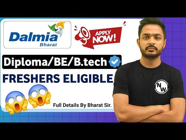 Dalmia Cement Recruitment 2025 | Freshers | Diploma/BE/B.tech | Job Vacancy 2025 | Latest Mnc Jobs