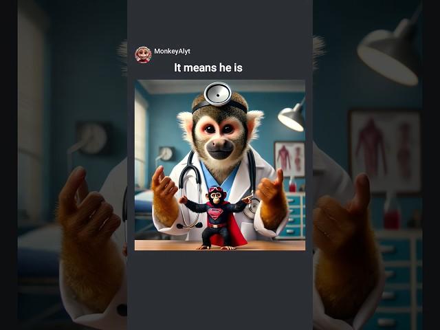 Monkey was born a Supervillain  Sound: @SimplyDLX #funny #memes