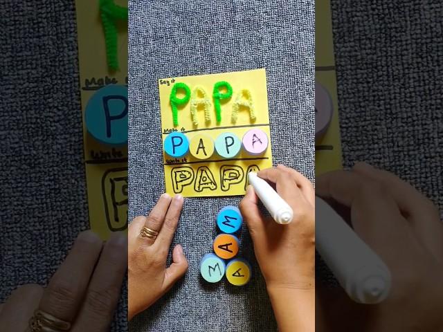 Pre writing activity mama papa idea montessori #montessoriactivities #montessori #montessorilearning