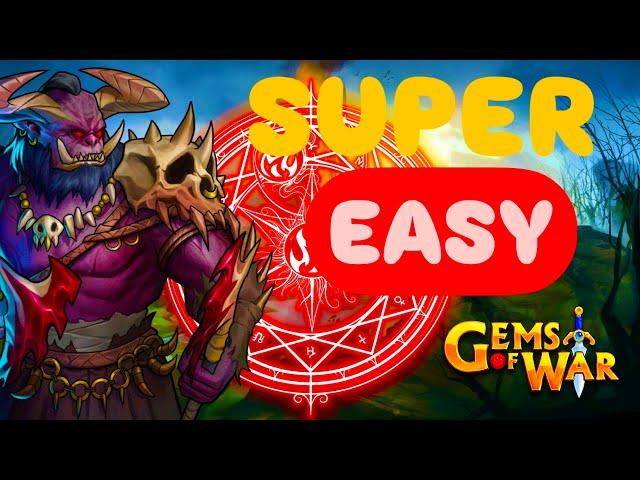 Gems of War TOWER OF DOOM TEAM! SUPEREASY AND FAST! #crisppurpose #gemsofwar #gemsofwartowerofdoom