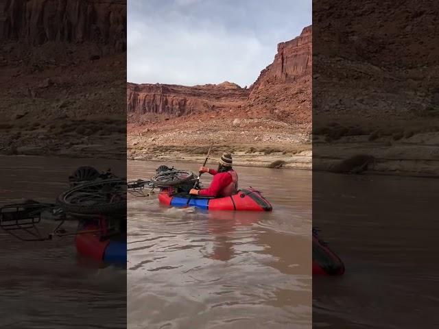 Scoping out a new Bikerafting route on the Colorado River #bikepackraft #bikeraft
