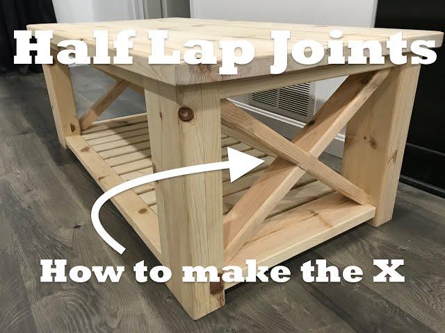 Easy Half Lap Joints - How to Make the Farmhouse Style X