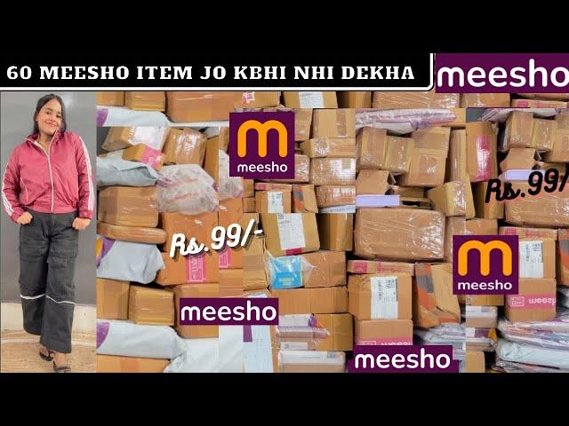 60 Meesho Huge Trendy * Rondom * Haul  || Omg  Kya Mangwaya Tha Kya Bheja Hai  || Under Rs.?