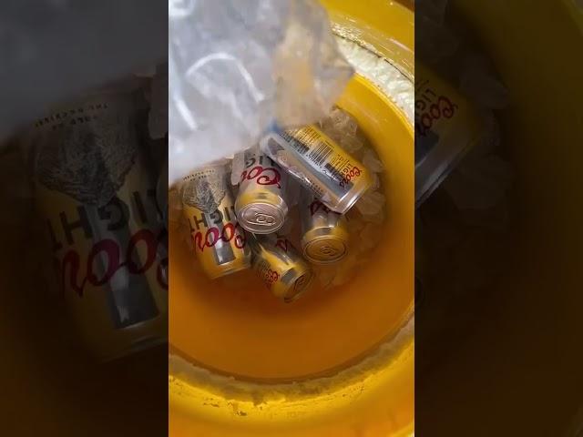 Homemade jobsite cooler. #tiling #tile #howto #diy #craftsman #construction #protip #tip #custom