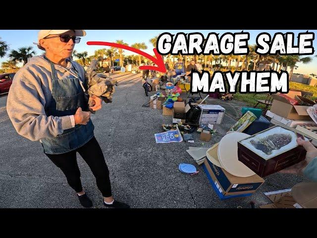 Questionable Garage sale set up leads to this...