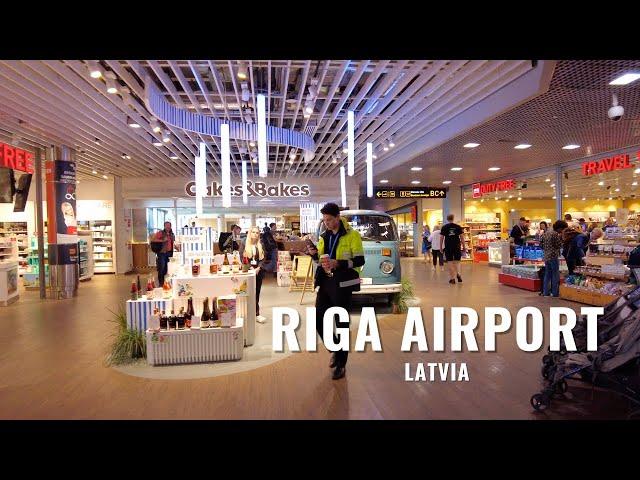 Riga International Airport (RIX) | Terminal Walking Tour | Latvia 2023