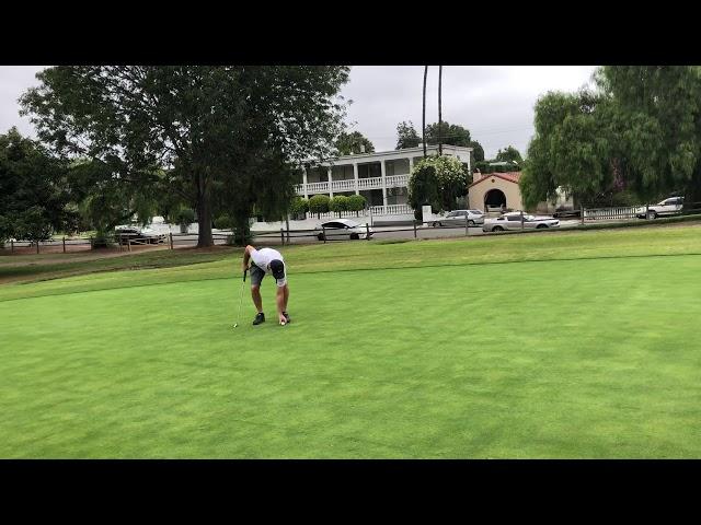 Extremely unique golf shot attempt