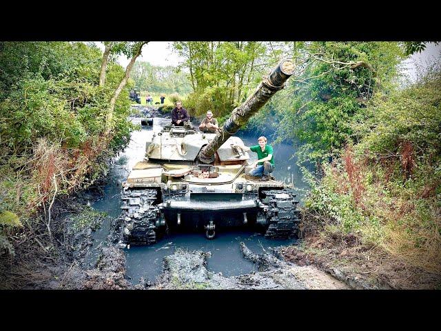 55 TON CHIEFTAIN STUCK IN A BOG