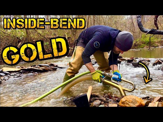 Inside-Bend Gold Honey Hole - Gold Mining with the Highbanker