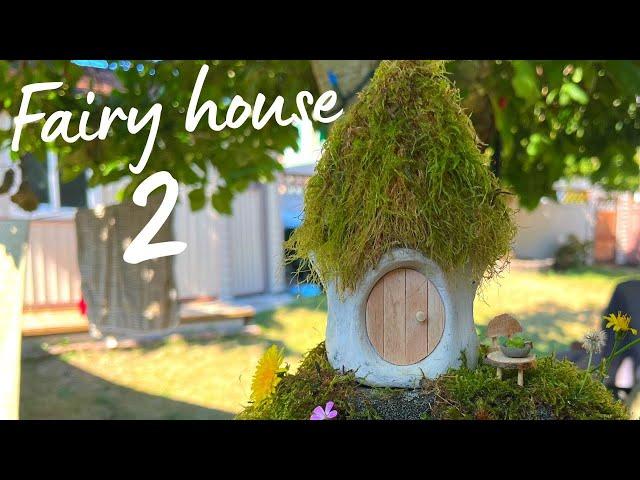 Fairy house 2 - made of natural & recycled materials