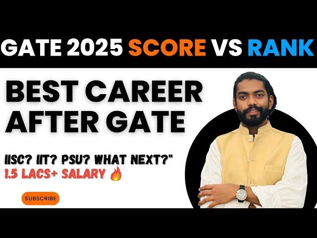 GATE 2025 Expected Cutoff & Rank | PhD & PSU Jobs | IISc, IITs, NITs ! |  Best Institutes & Career's