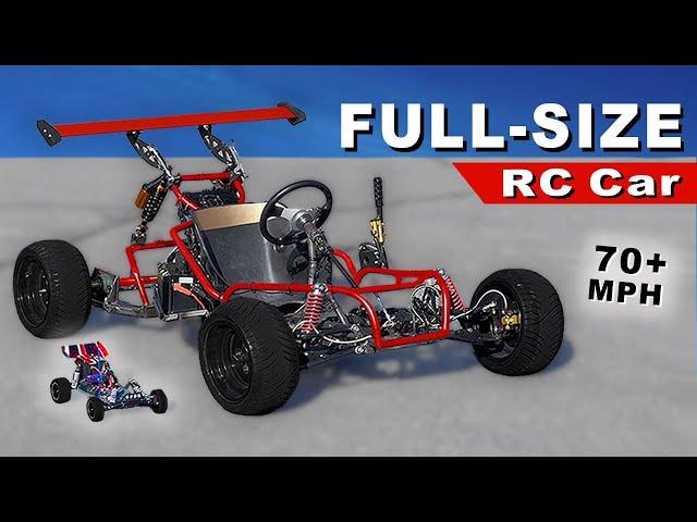 Insane 70mph Full-Size RC Car // Official Test and Review Electric GoKart