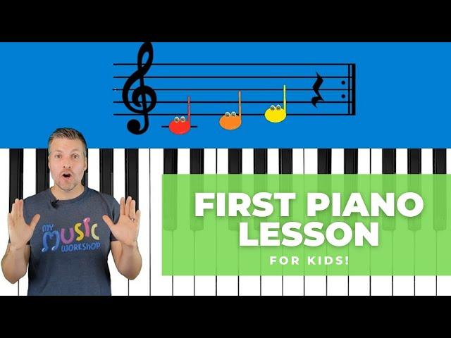 Easy First Piano Lesson - For Kids!