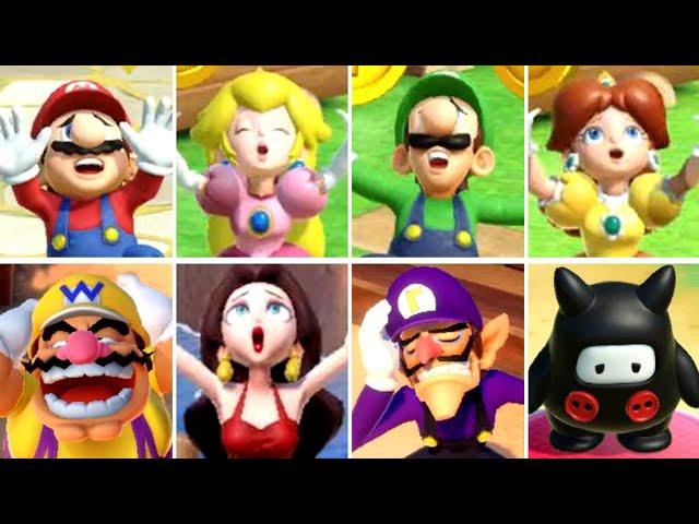 Super Mario Party Jamboree - All Losing Coins Animations