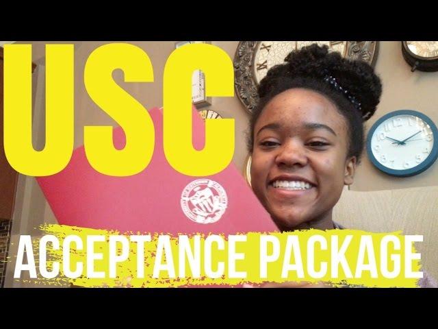 Opening my USC Acceptance Package! +SCHOLARSHIP