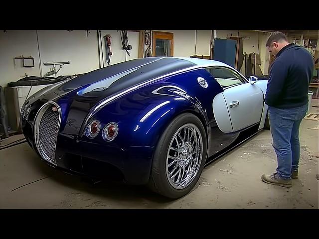 Men Build Custom BUGATTI Using 3 Old Cars | Start to Finish by @DashingAxe