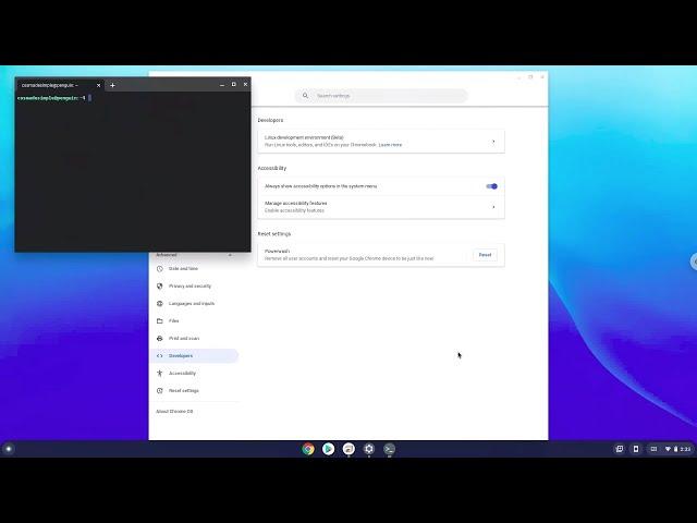 How to turn on Linux Apps in Chrome OS 90 and newer on a Chromebook