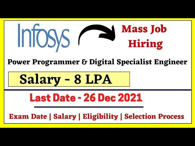 Infosys Off campus drive for 2022 batch | Infosys Recruitment 2022 | Selection Process - Salary 8LPA