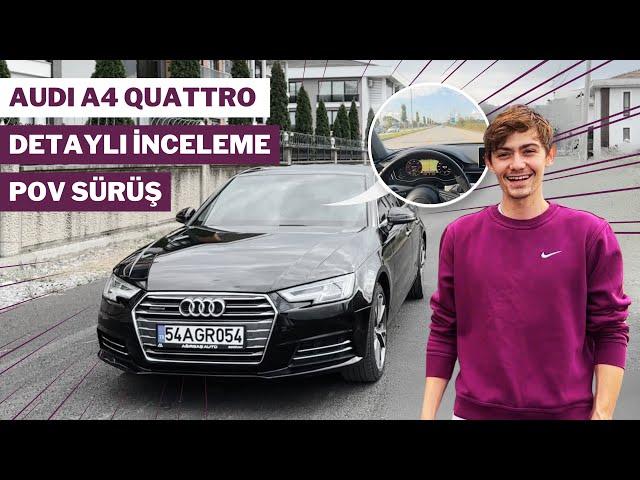 AUDI A4 2.0 TDI QUATTRO SPORT REVIEW !!! 0-100 ACCELARATION !!! POV DRIVE