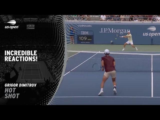 Grigor Dimitrov Hits Winner from a Smash! | 2024 US Open