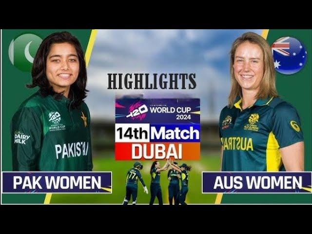 PAKW VS AUSW MATCH14 WORLD CUP T20 2024.