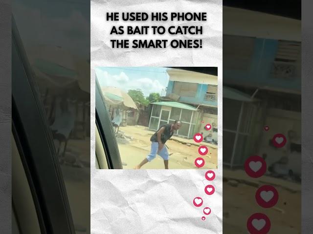 HE USED HIS PHONE AS BAIT TO CATCH THE SMART ONES! #smart #revenge #trap #clever #funny #bold