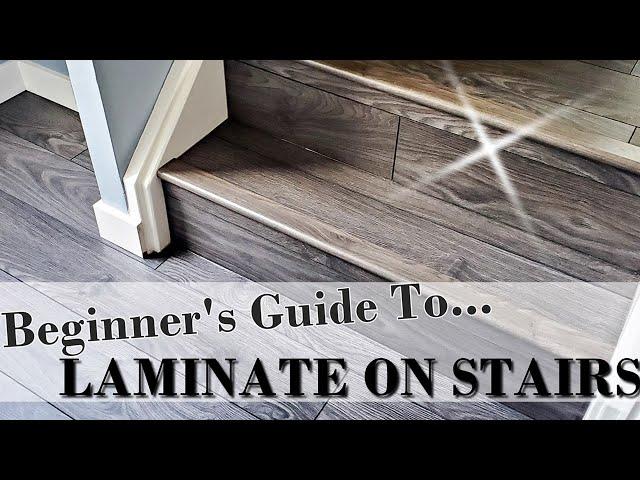 How to install laminate on stairs // Step by step for beginners