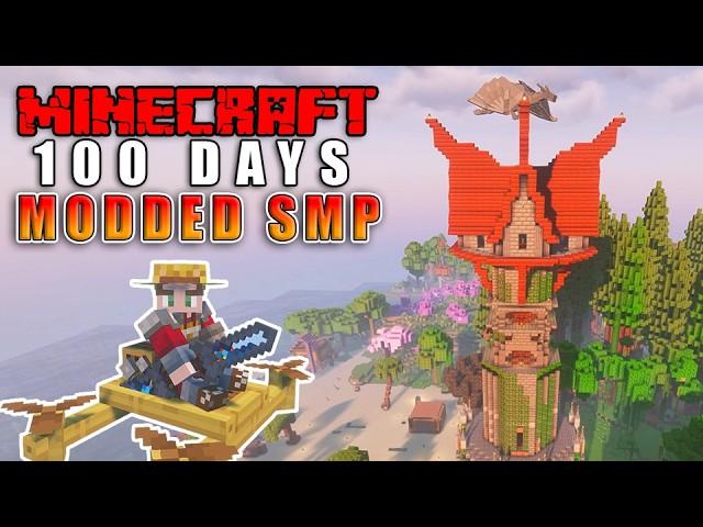 I Survived 100 Days in a MODDED MINECRAFT SMP