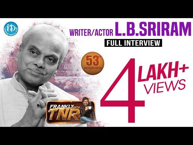 LB Sriram Exclusive Interview | Frankly With TNR #53 | Talking Movies With iDream #322